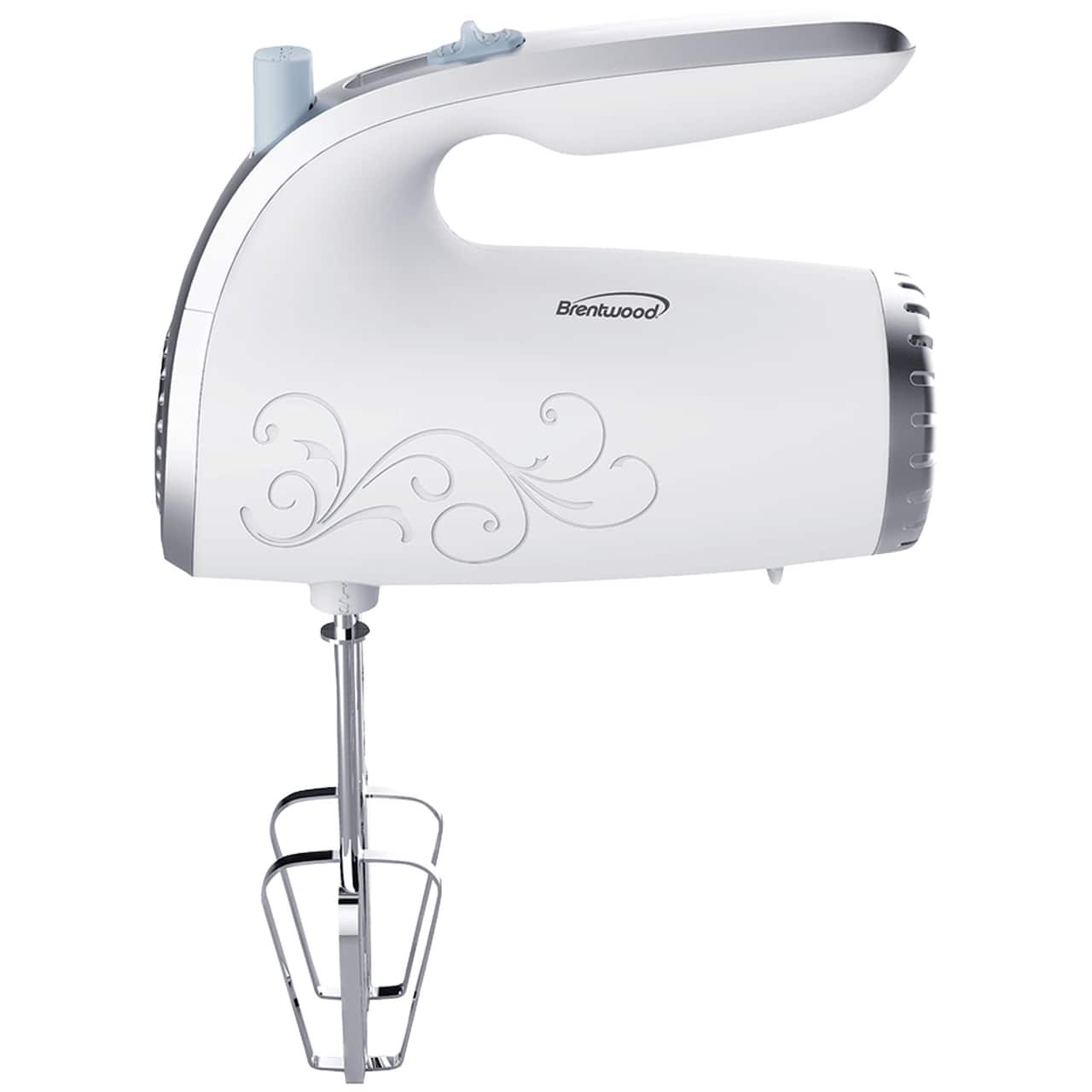 Brentwood White Lightweight 5-Speed Electric Hand Mixer